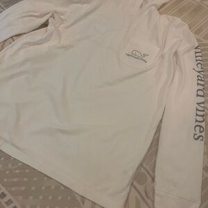 Vineyard Vines White Long Sleeve Hoodie Shirt